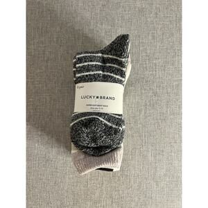 Lucky Brand, Ladies' Boot Crew Stretch Sock, 6-pair- Size 5-10 -Ladies